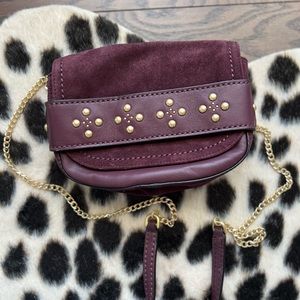 Vera Bradley Plum Suede/Leather Combo crossbody